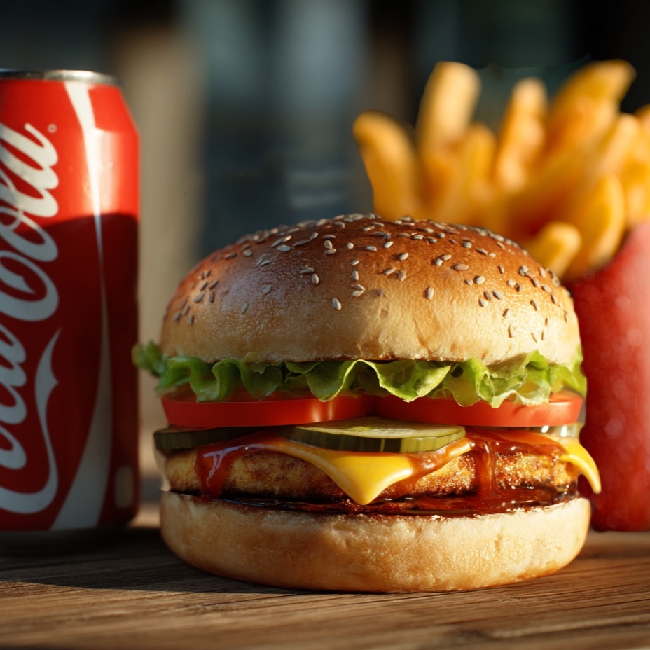 Chicken Cheeseburger Menü